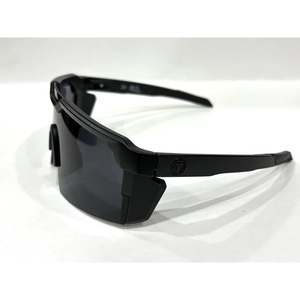 Heat Wave Visual Black Z87+ Shield Safety Sunglasses w/ Pouch & Box